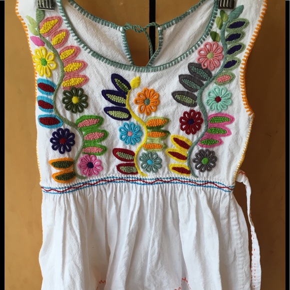 Other - Embroidered Boho Mexican Dress Handmade